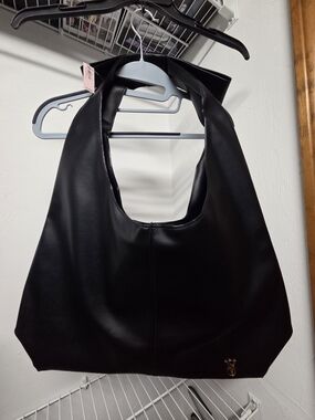 Victoria's Secret Black Soft Hobo Shoulder Bag